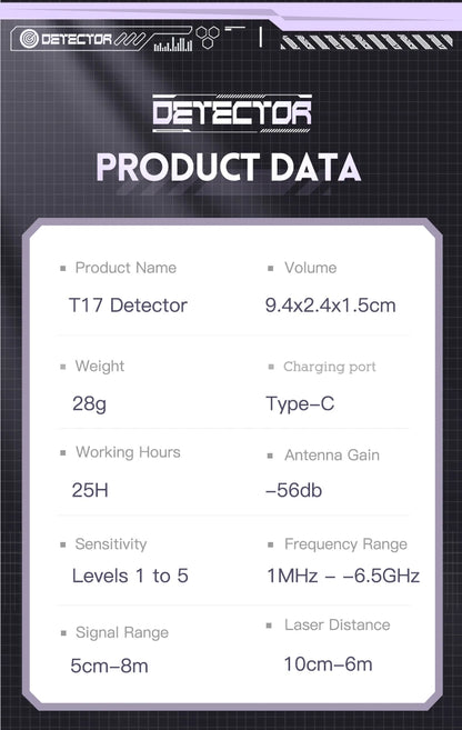 T17 Intelligent Spy Camera Detector